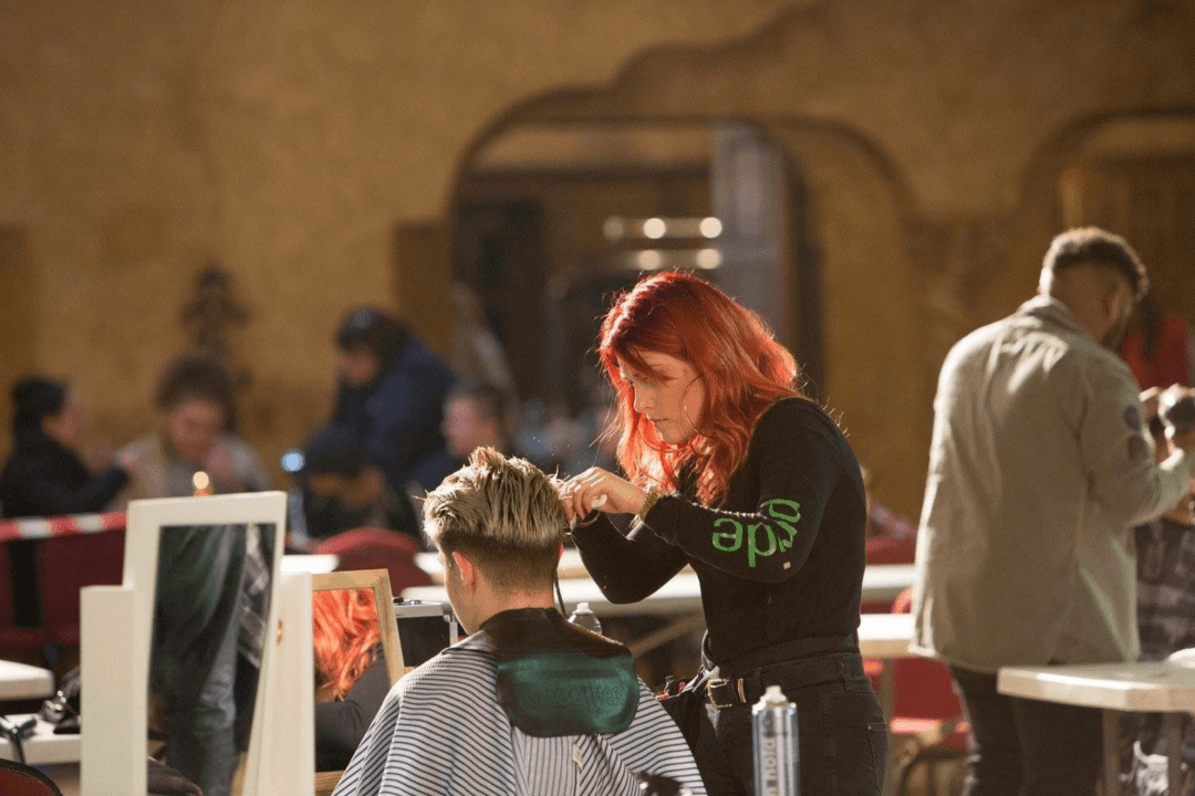 NHF Blackpool Hairdressing Competition. Train with Pride