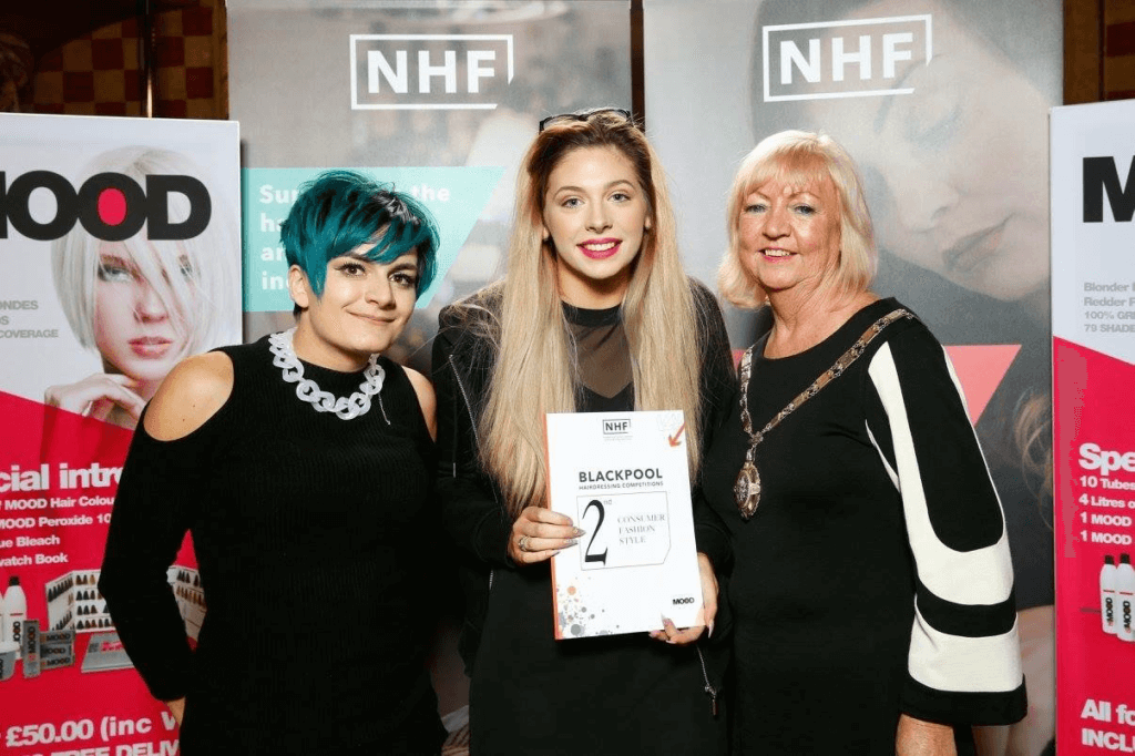NHF Blackpool Hairdressing Competition. Train with Pride